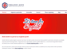 Tablet Screenshot of engleskijezik.net